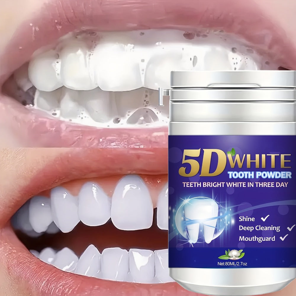 Baking Soda Tooth Powder with Honeysuckle & Mint Extract, Natural Teeth Whitening, Stain Removal & Fresh — image 1