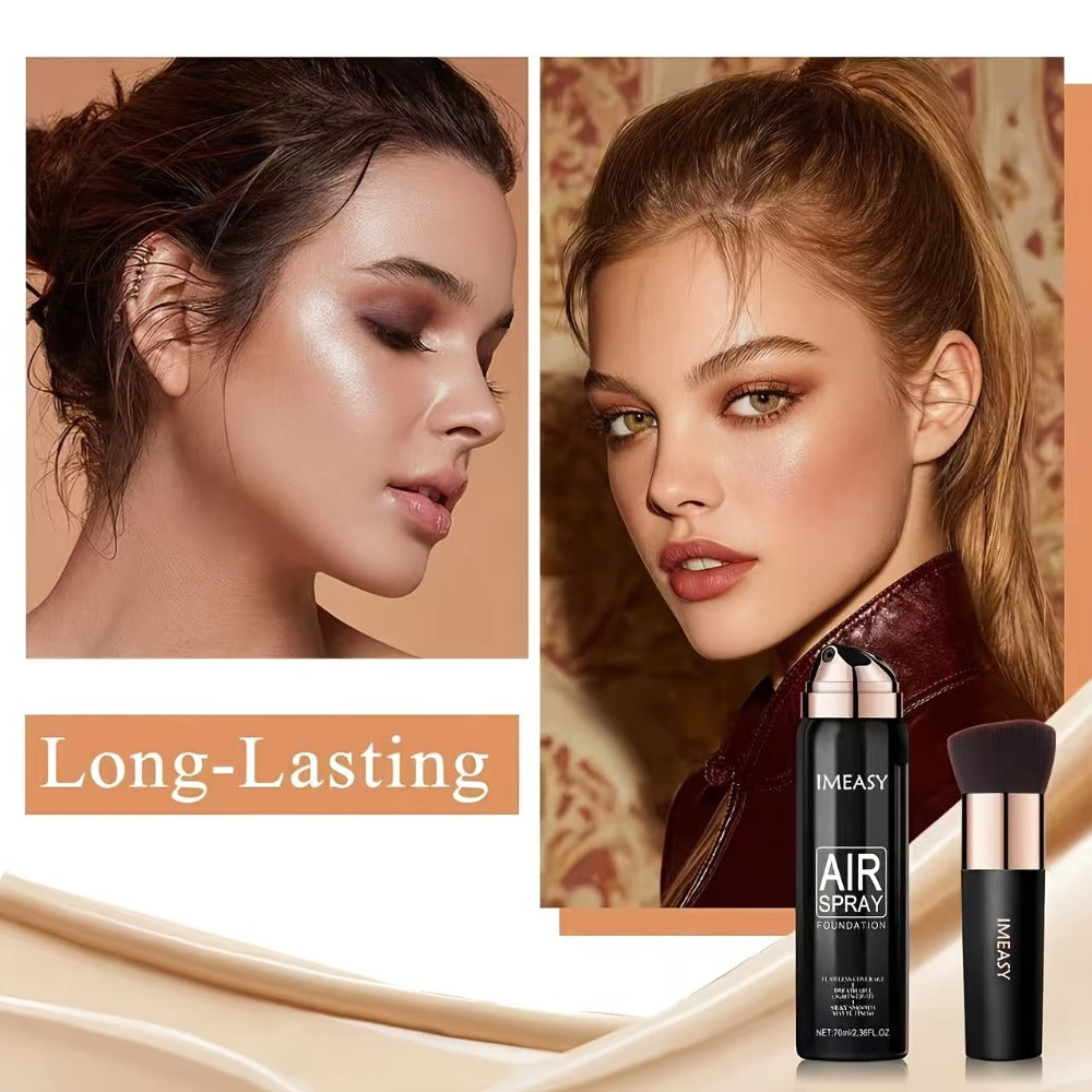 IMEASY 70ml Air-Spray Liquid Foundation and Flat-Top Brush Set in Shade Codes 01, 02 or 03 — image 10