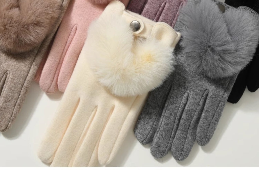 Winter New Cashmere Gloves For Women