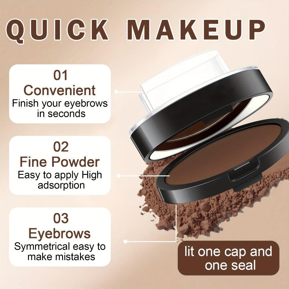Waterproof Eyebrow Stamp Powder Kit Natural Arched Brow Shaping Long-Lasting Makeup for Women – Beginner Friendly Works on Dr
