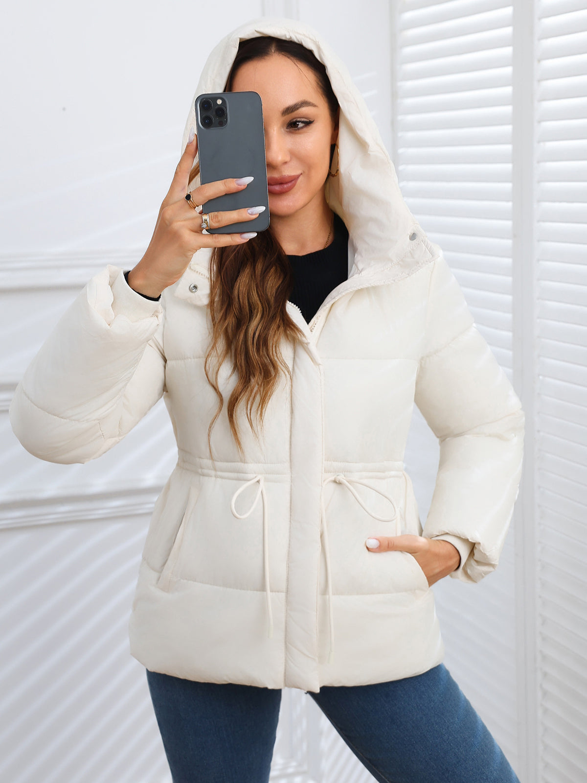 Women Puffer Coat Cotton-padded Jacket Cotton-padded