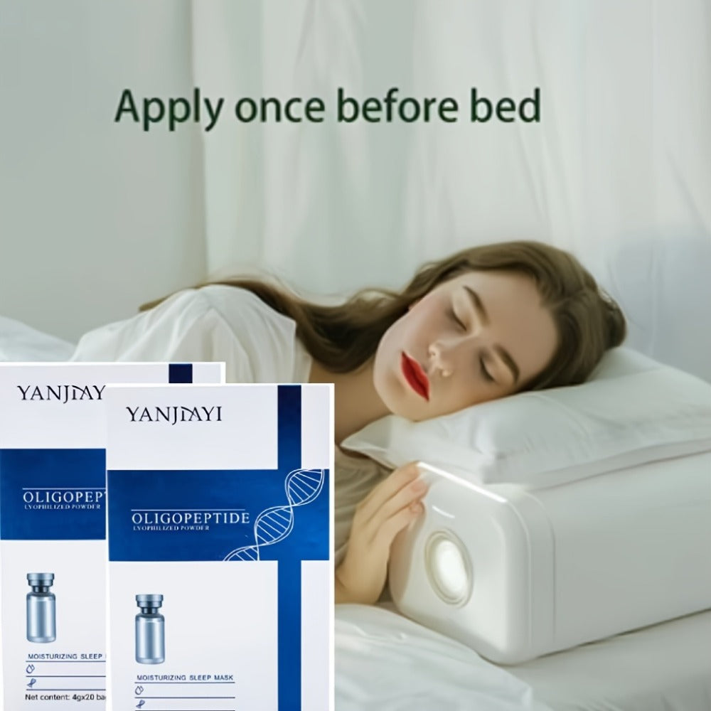 Overnight Sleep Mask Gel with Niacinamide Oligopeptide & Hyaluronic Acid, Alcohol-Free Night Serum for Dry Skin — image 7