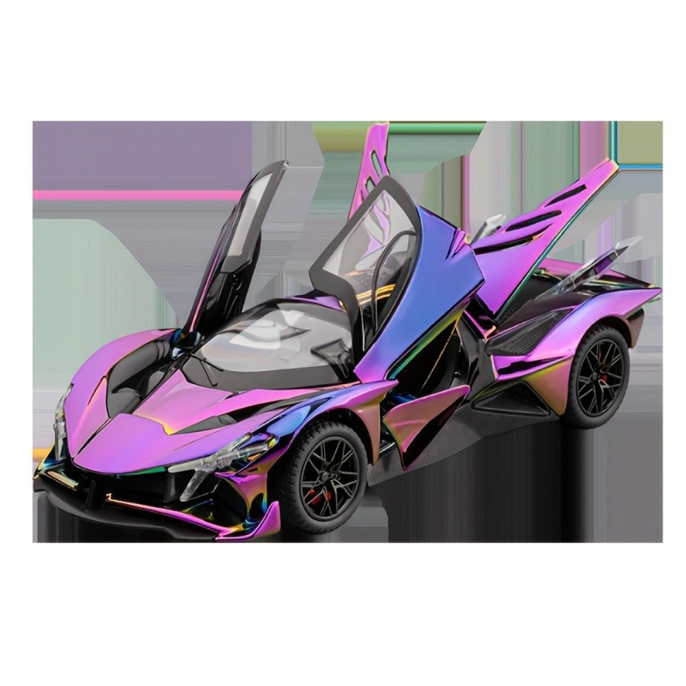 1:24 Scale Die-Cast Sports Car Model Collectible - Zinc Alloy Static Ornament with Realistic Details — image 8