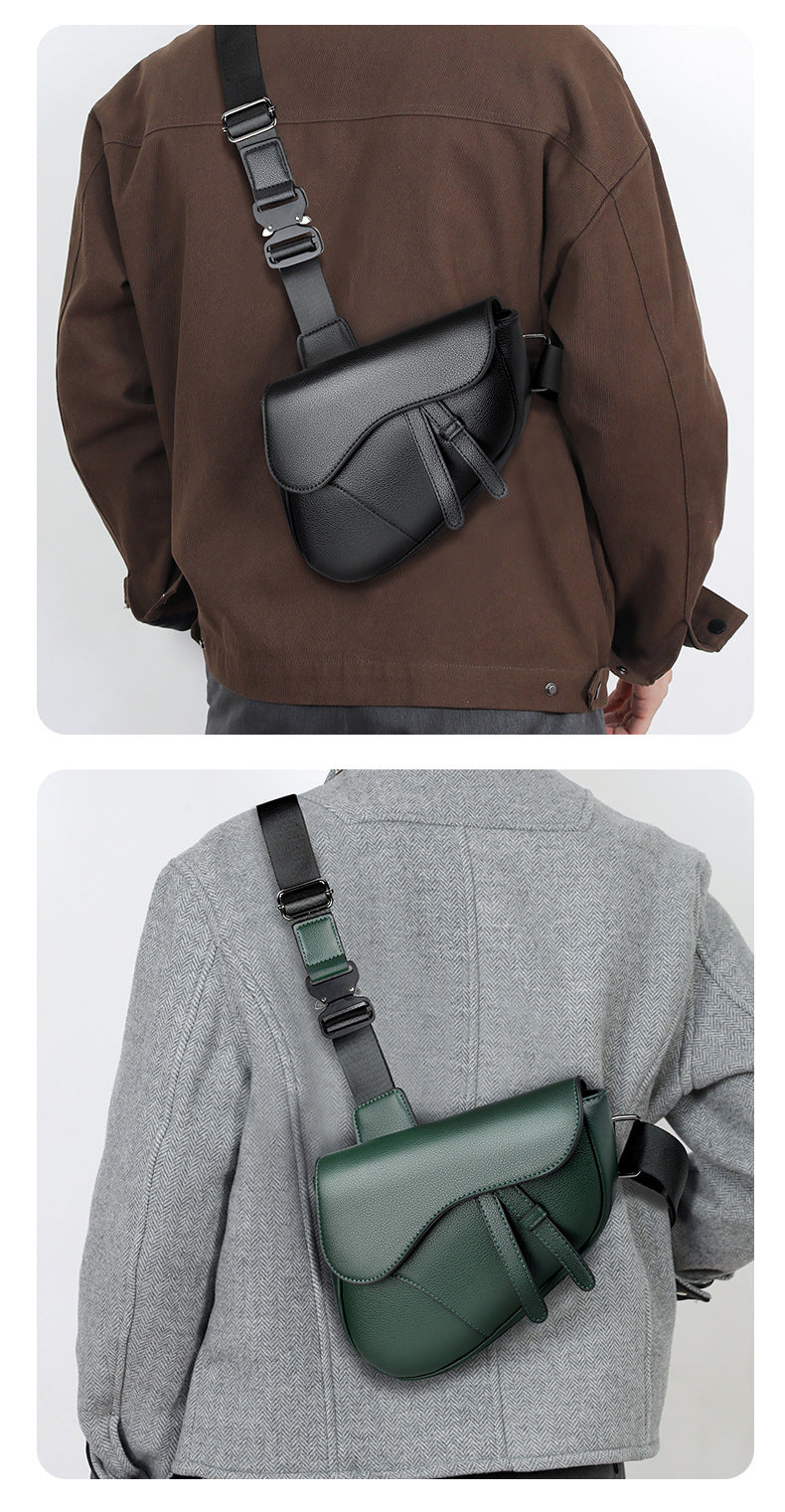 Unisex Saddle Shoulder Crossbody Chest Bag