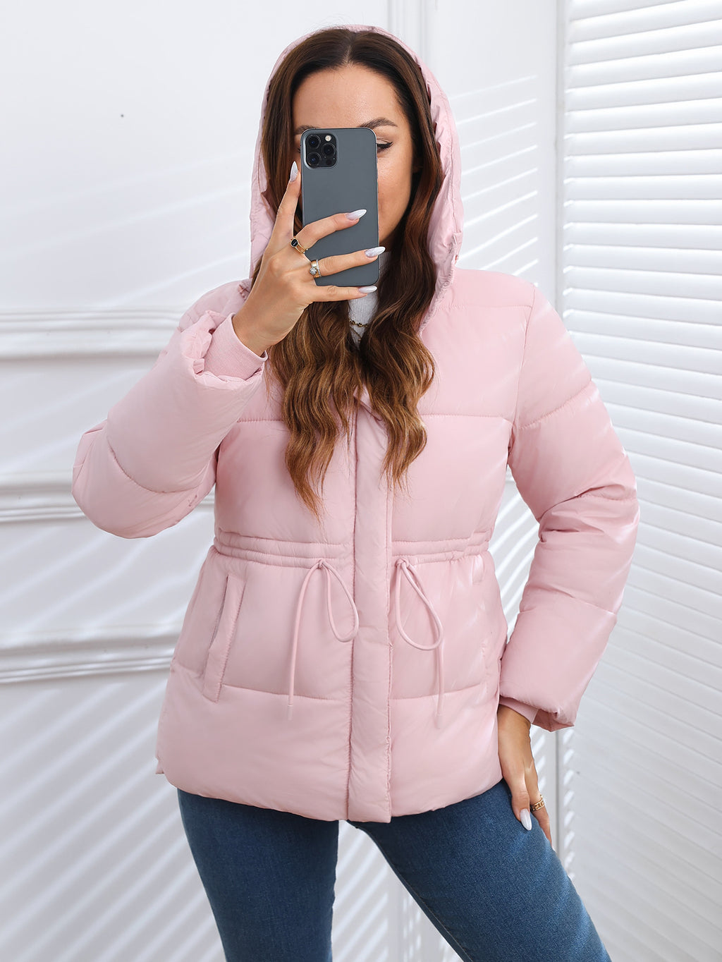 Women Puffer Coat Cotton-padded Jacket Cotton-padded