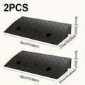 Curb Ramps 2-Pack Portable Heavy Duty Plastic Threshold Ramp Set for Low Clearance Cars Motorcycles Wheelchair – 19.68"L x 10