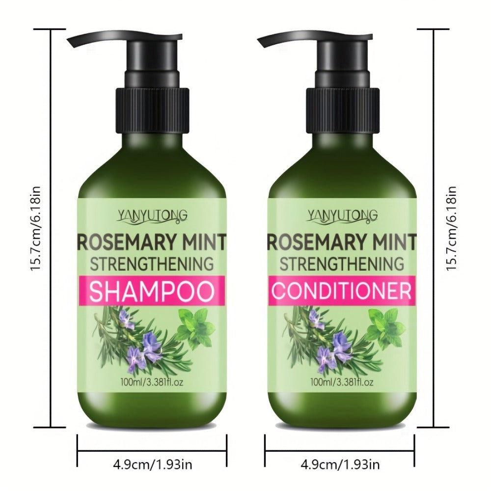 Rosemary Mint Shampoo & Conditioner Set with Rosemary Extract, Strengthening Hair Growth Formula — image 7