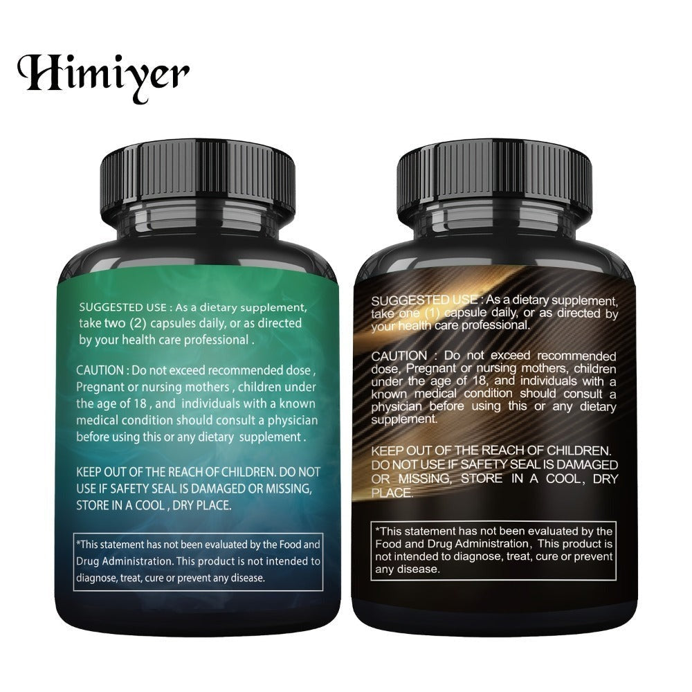 Dietary Supplement Six-Bottle Bundle with Himiyer Label, Sea Moss and Shilajit 60-Capsule Formulas — image 8
