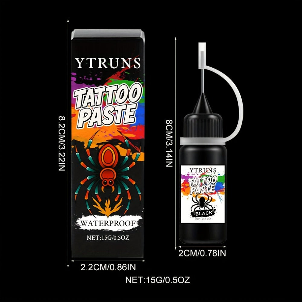 Liquid Body Paint Temporary Tattoo Ink – 7 Vibrant Colors, Fast-Drying Waterproof Formula, Plant-Based Squalane, Skin-Safe fo