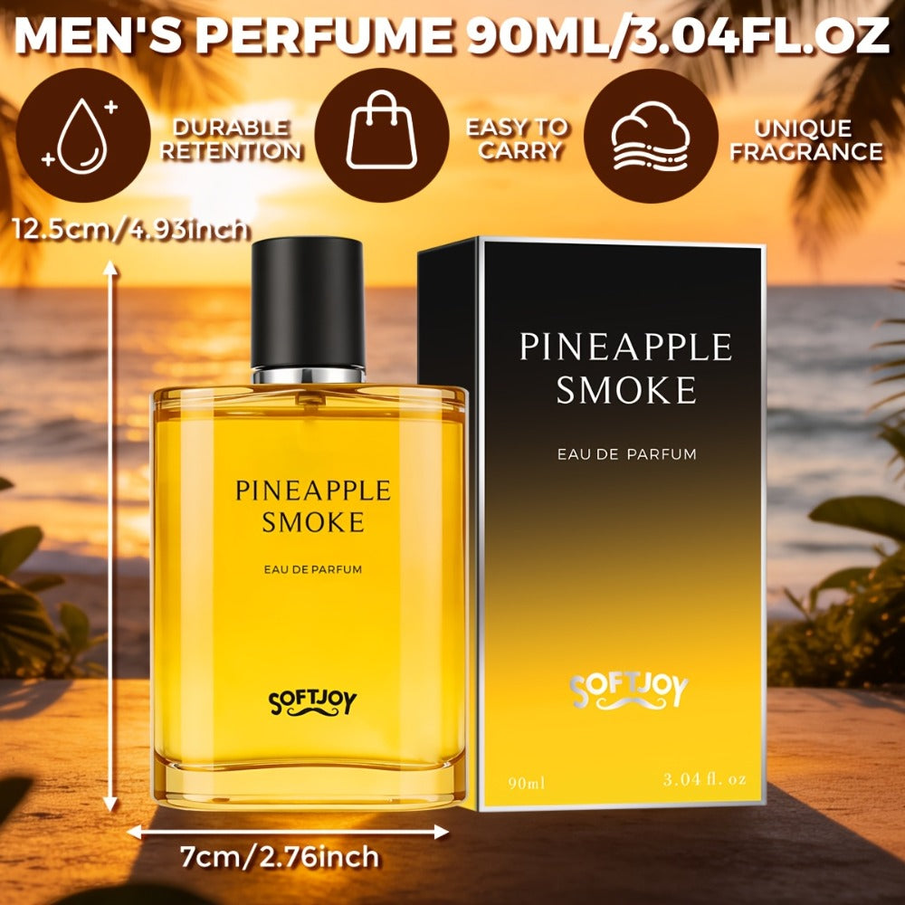 Perfume for Men in 3.04 oz Gold Bottle with Pineapple, Blackcurrant, Birch and Smoky Scent Profile — image 5