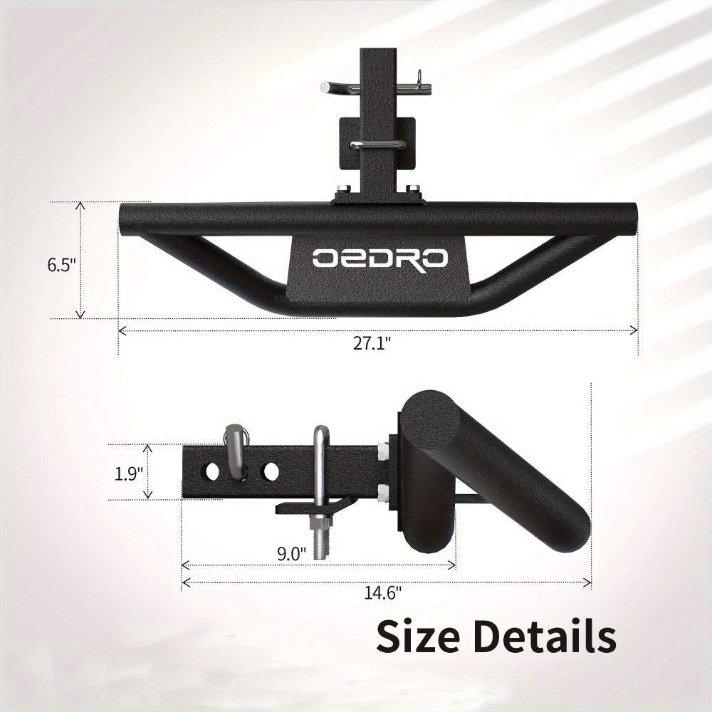 Hitch Step Bar for 2-Inch Trailer Hitch Receiver – Non-Slip Rust-Resistant Rear Bumper Guard, No-Drill Plug-In Install — imag