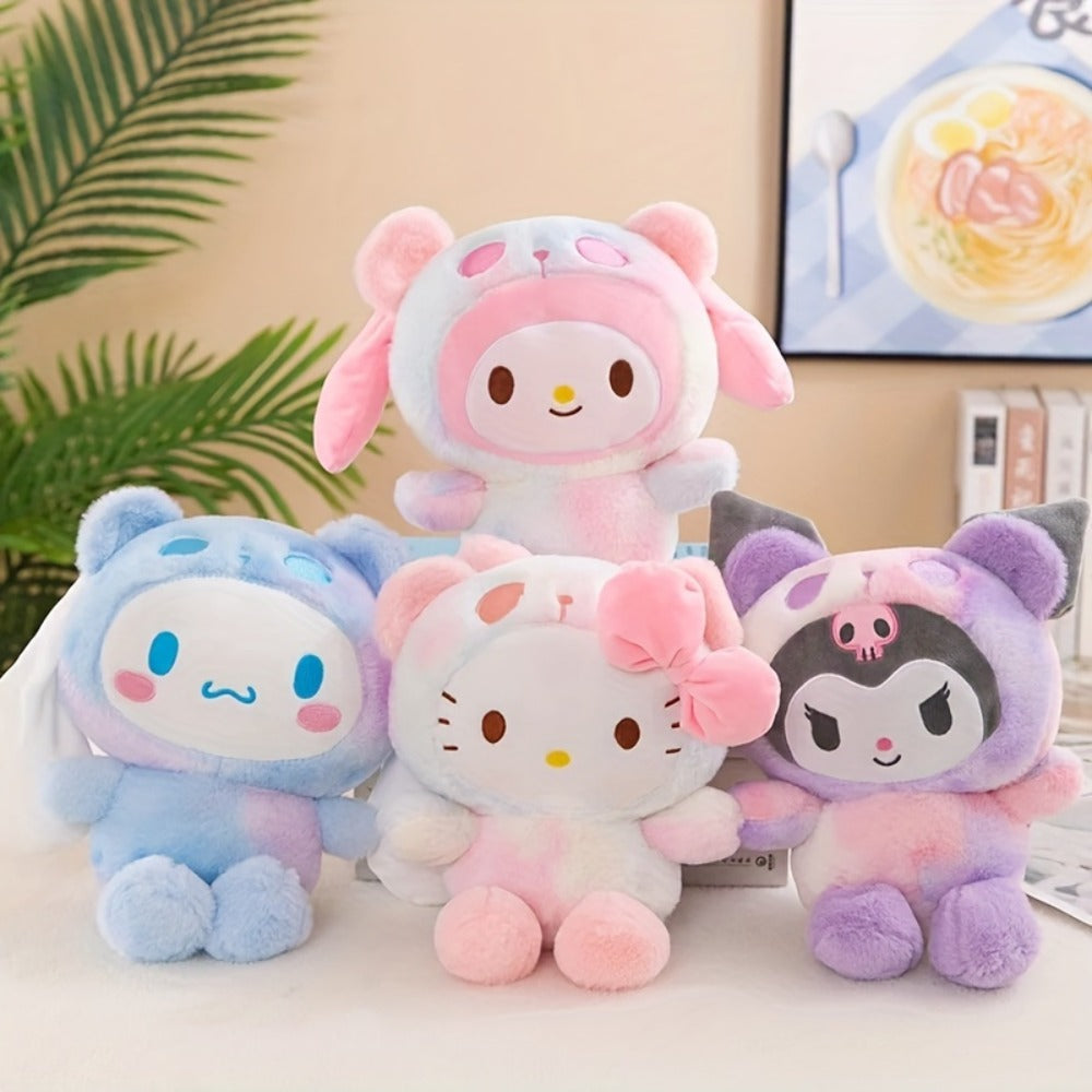 Sanrio Plush Doll, Hello Kitty Kuromi Cinnamoroll My Melody Kawaii Stuffed Animal Character Toy, Cute Gift for Girls & Teens 