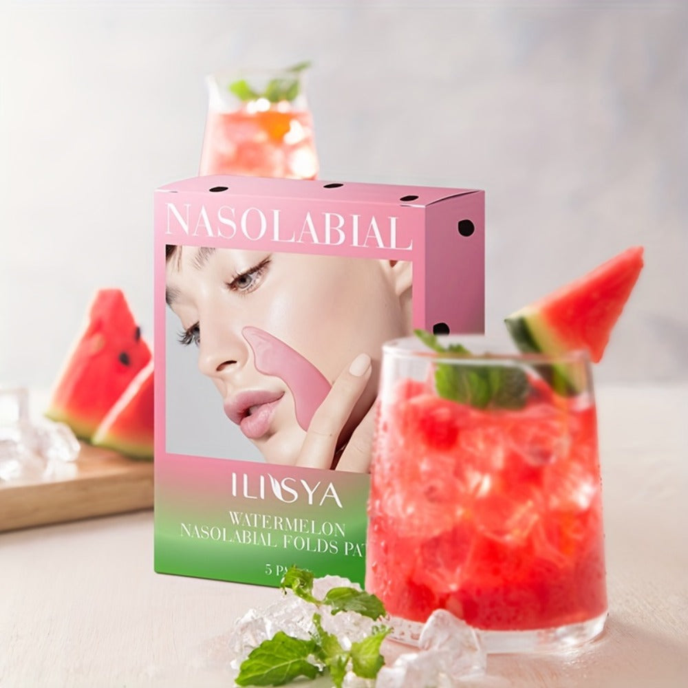 Nasolabial Fold Patches with Watermelon Collagen & Niacinamide, Caffeine Smile Lines Face Patches for Deep & — image 7