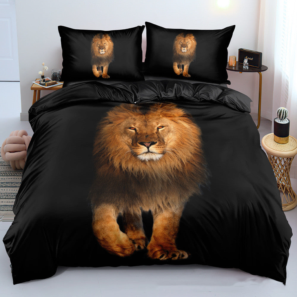 New Digital Lion Bedding Set