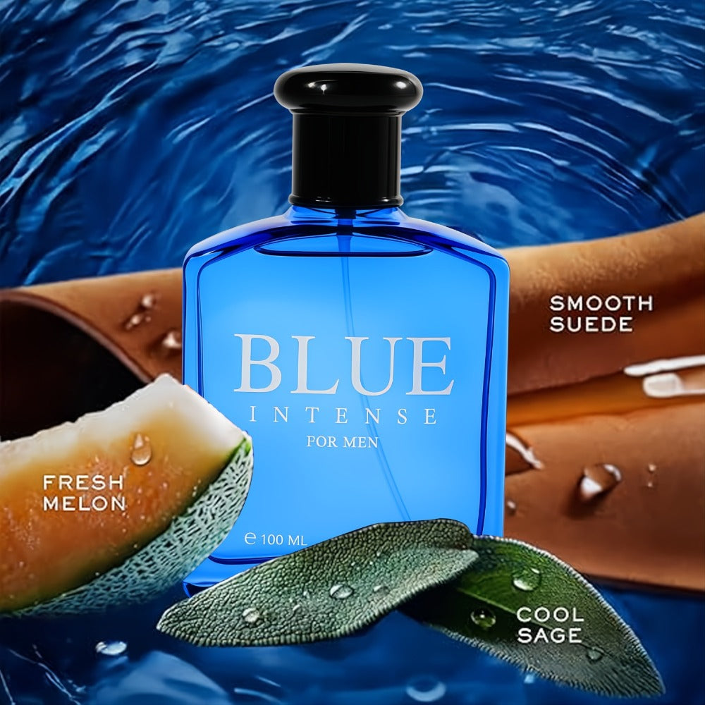 Men's Eau de Toilette Spray - Blue Woody Masculine Fragrance EDT Cologne for Men Daily Use Dates Parties Holiday Gift — image