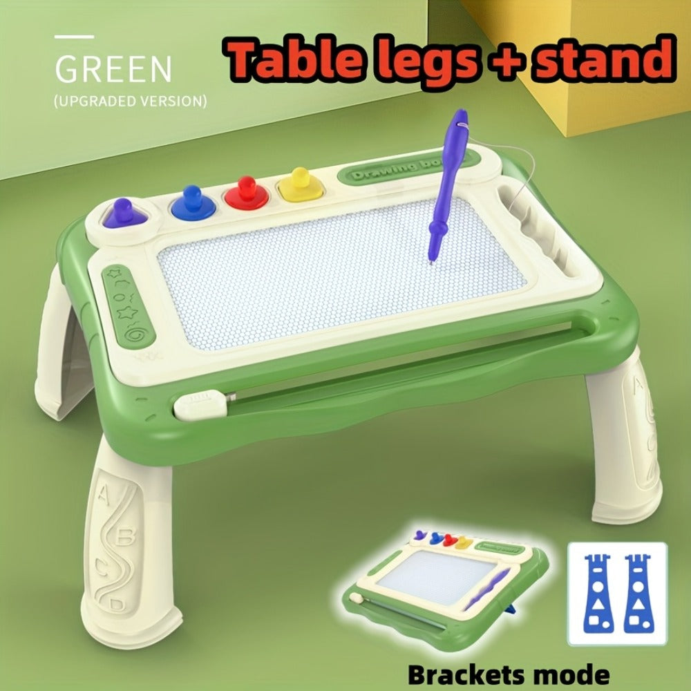 Kids Drawing Board Easel Upgraded with 4 Stamps & Paintbrush with the Listed Color, Size or Set Options for Everyday Use — im