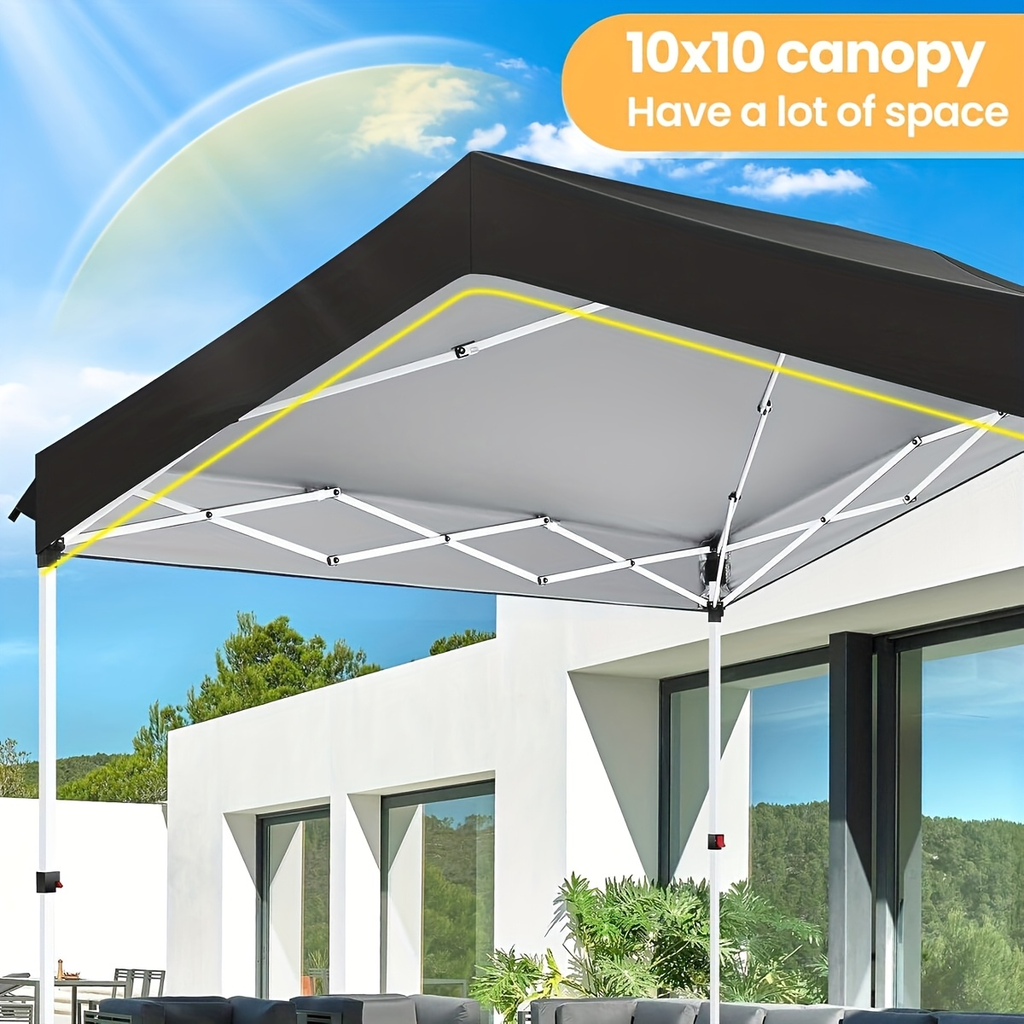 Center-Lock 10x10ft Pop-Up Canopy Tent with Three Height Settings and Optional Three-Sidewall Packages — image 11