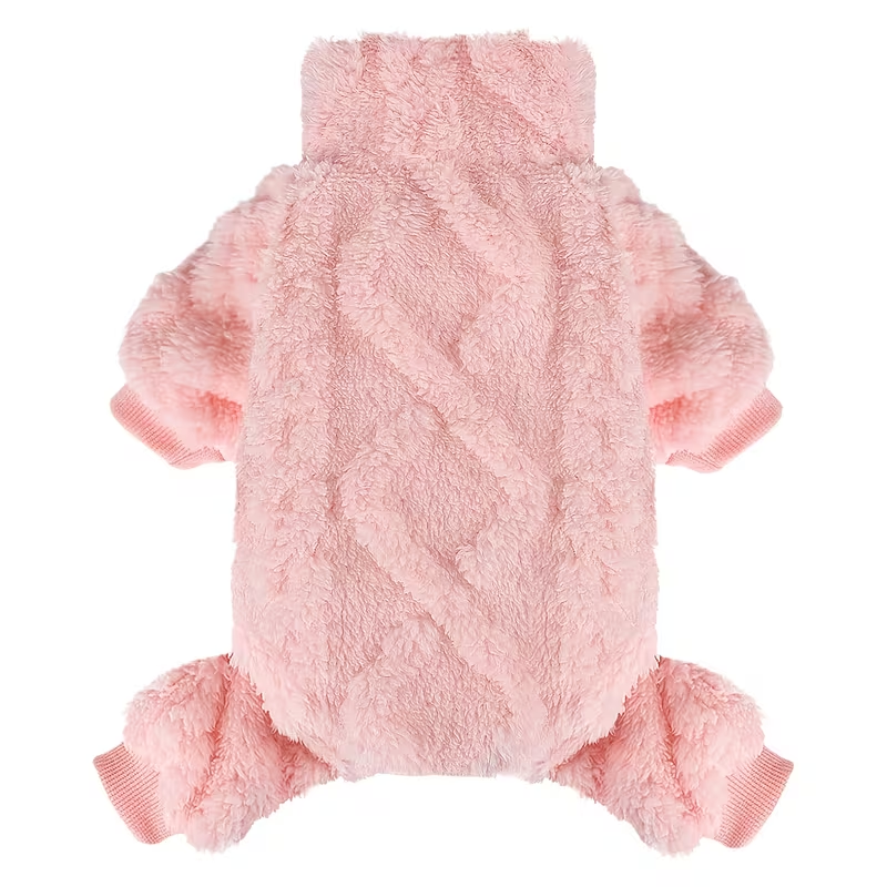 Fleece Dog Turtleneck Jumpsuit with Six Colors, Four-Leg Cut and XXS–M Sizes for Small Pets — image 17
