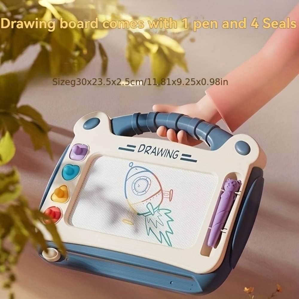 Kids Drawing Board with 4 Stamps 4 Holders and 1 Pen Educational Doodle with the Listed Color, Size or Set Options for Everyd