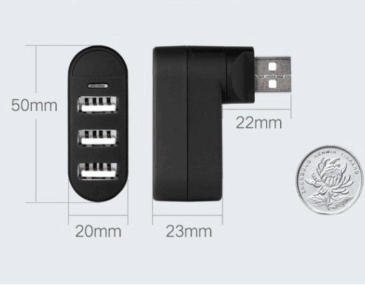 USB Hub Splitter 2.0 High Speed Multi-Port Expansion Hub