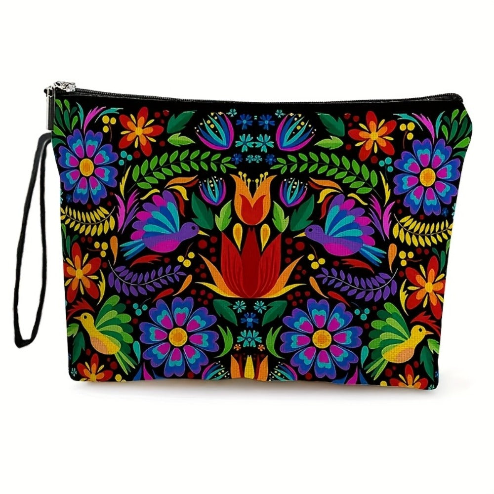 Makeup Bag Four-Piece Zipper Pouch Set in Floral or Animal Prints for Travel, Vanity and Everyday Beauty Storage — image 7
