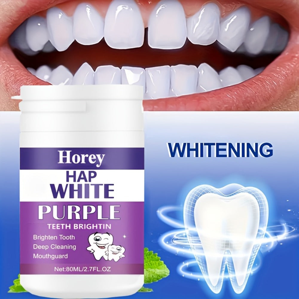Purple Teeth Whitening Powder for Sensitive Teeth, BPA-Free Alcohol-Free Tooth Polishing Powder Deep Cleans — image 3