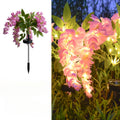 Solar Garden Lights 52-LED Wisteria Flower Stake with Two Modes and Six Color Options for Patio — image 1