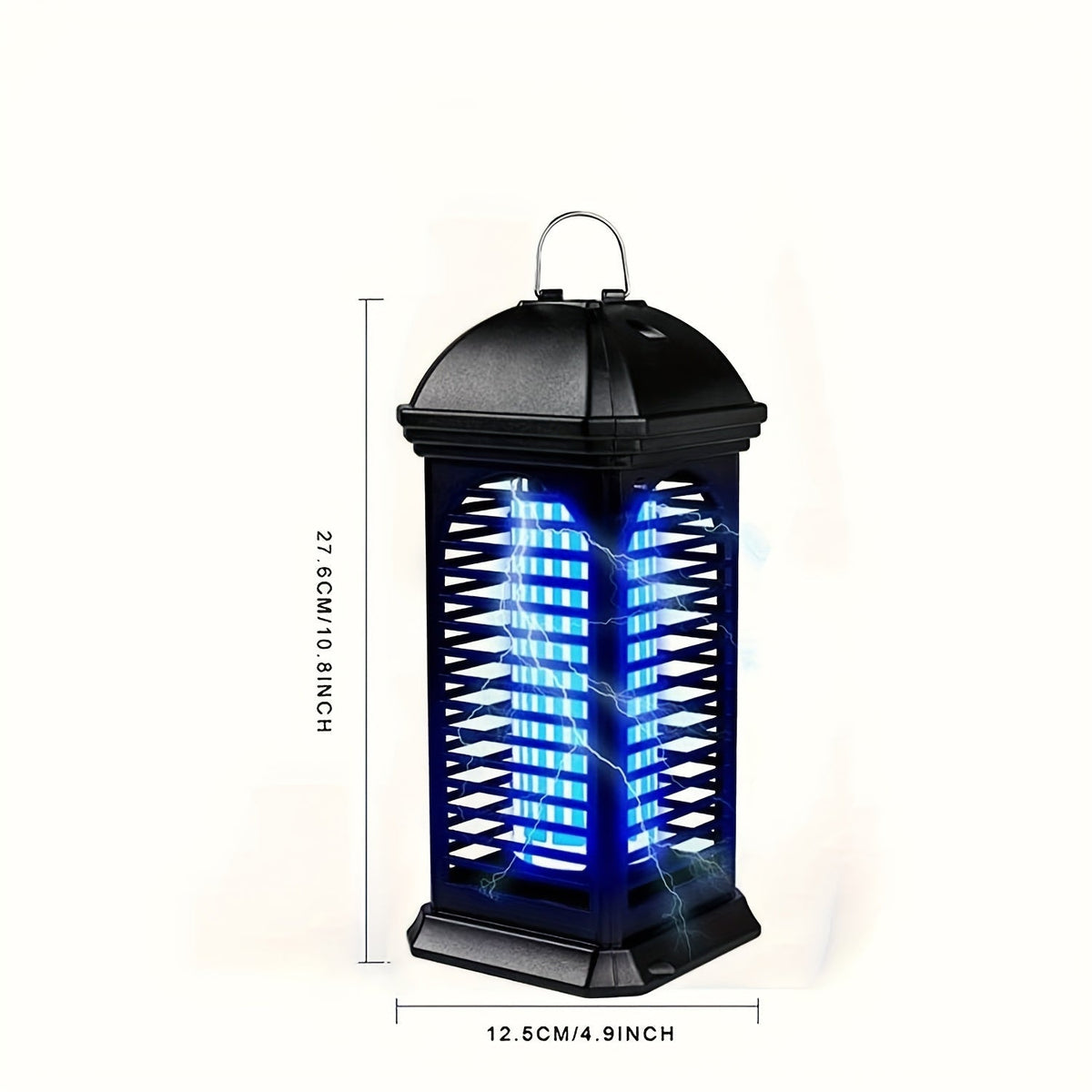 Cylindrical Plug-In Bug Zapper with Blue Grid Light in Black Single or Two-Piece Upgrade Options — image 6