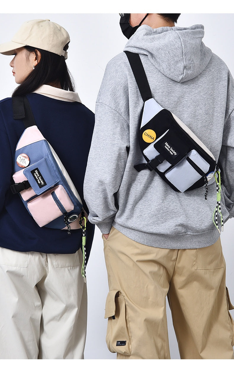 Men's Casual Crossbody Sports Canvas Waist Bag