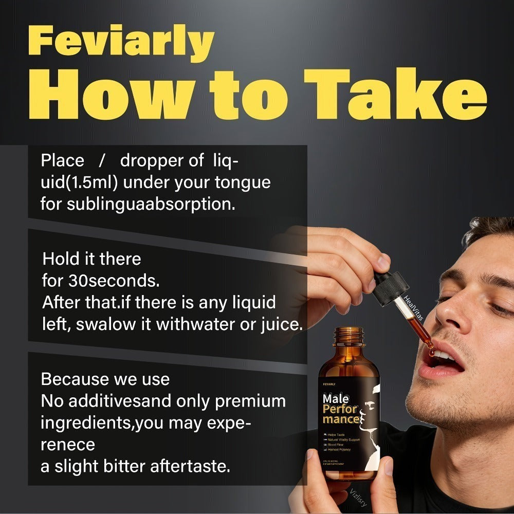 Feviarly Liquid Dietary Supplement Drops in Amber Bottles with Dropper Closures and One-, Two- or Three-Bottle Options — imag