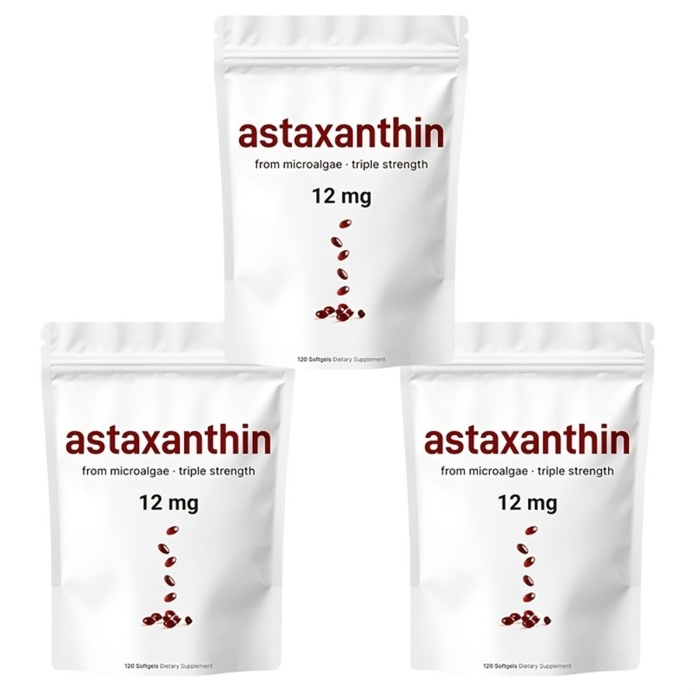 Astaxanthin 12mg Softgels 3-Pack 120ct 4-Month Supply for Bath Time, Home Spa and Personal Care — image 3
