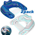 Pool Float U-Shaped Chair Two-Pack with Mesh Center, Headrest, Built-In Cup Holder and Graphic Trim — image 10
