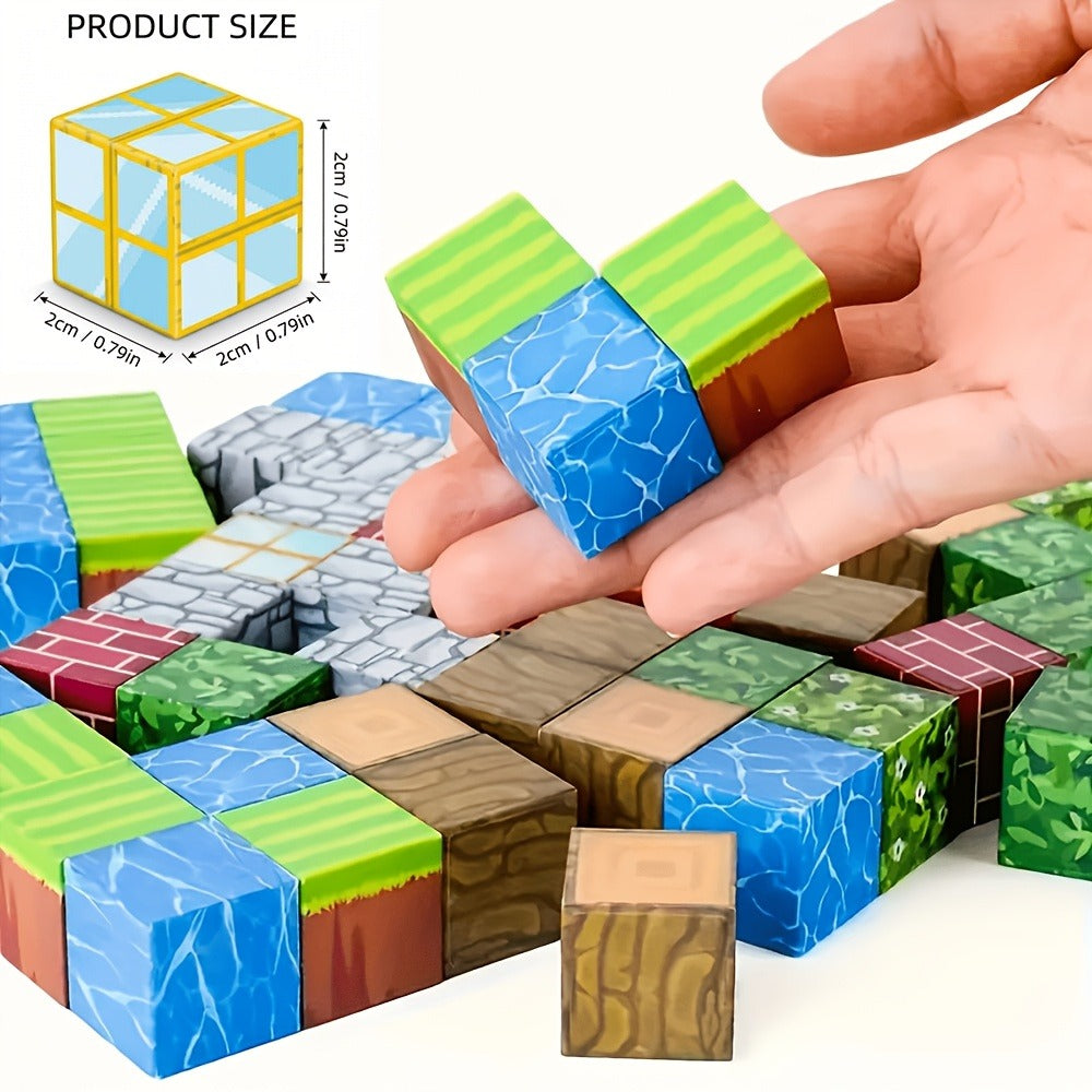 Magnetic Building Tiles 50 100 200 300 Piece STEM Construction Set, 3D Magnet Blocks for Boys & Girls Ages 3+ — image 5