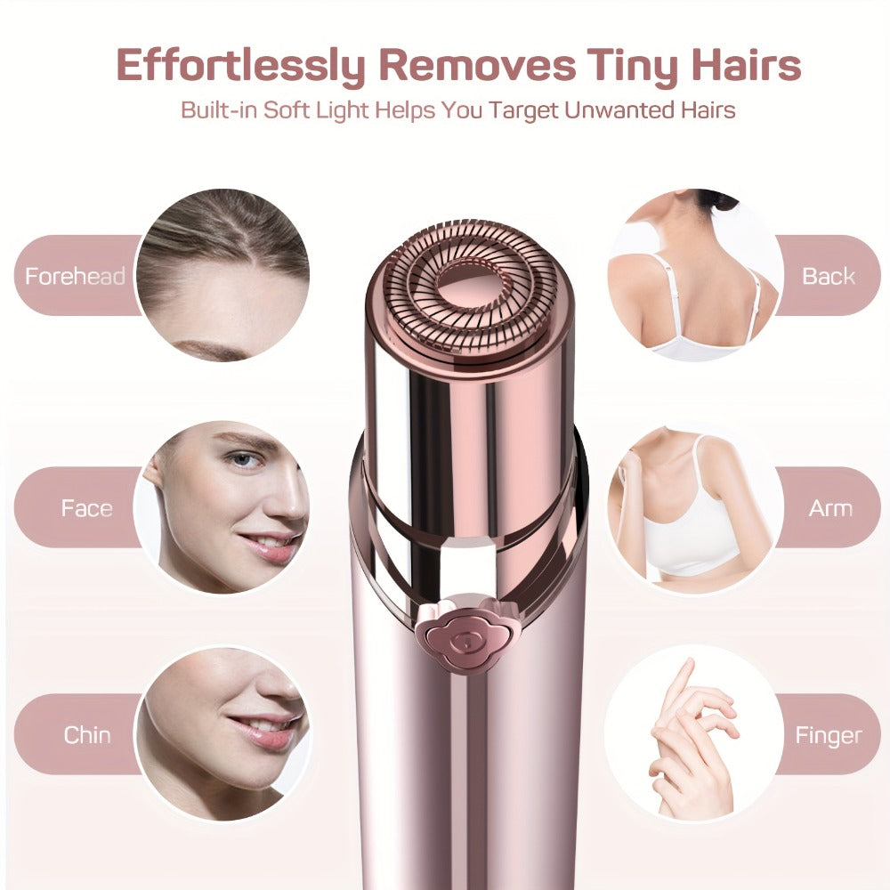 Electric Shaver for Women USB Rechargeable Epilator Hair Remover Face Bikini Legs Arms, for Everyday Face, Beard and Body Gro
