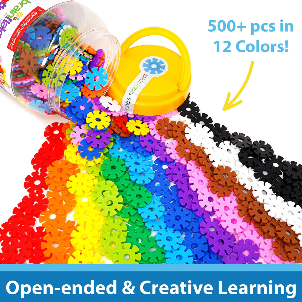 Brain Flakes Interlocking Disc Building Set 500 Pcs with the Listed Color, Size or Set Options for Everyday Use — image 4