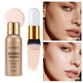 Waterproof Matte Foundation Spray Powder with Brush Set for Women – Sweat-Proof Long-Lasting Full Face Coverage Natural Finis