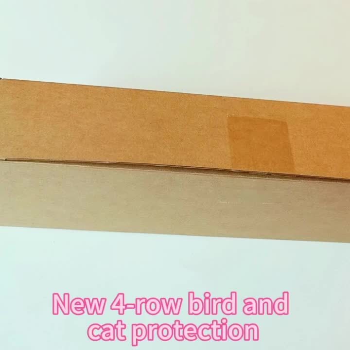 Bird Spikes, 4 Row Fence Balcony Window Sill Ledge for Garden, Yard and Pest Management, with the Listed Configuration — imag