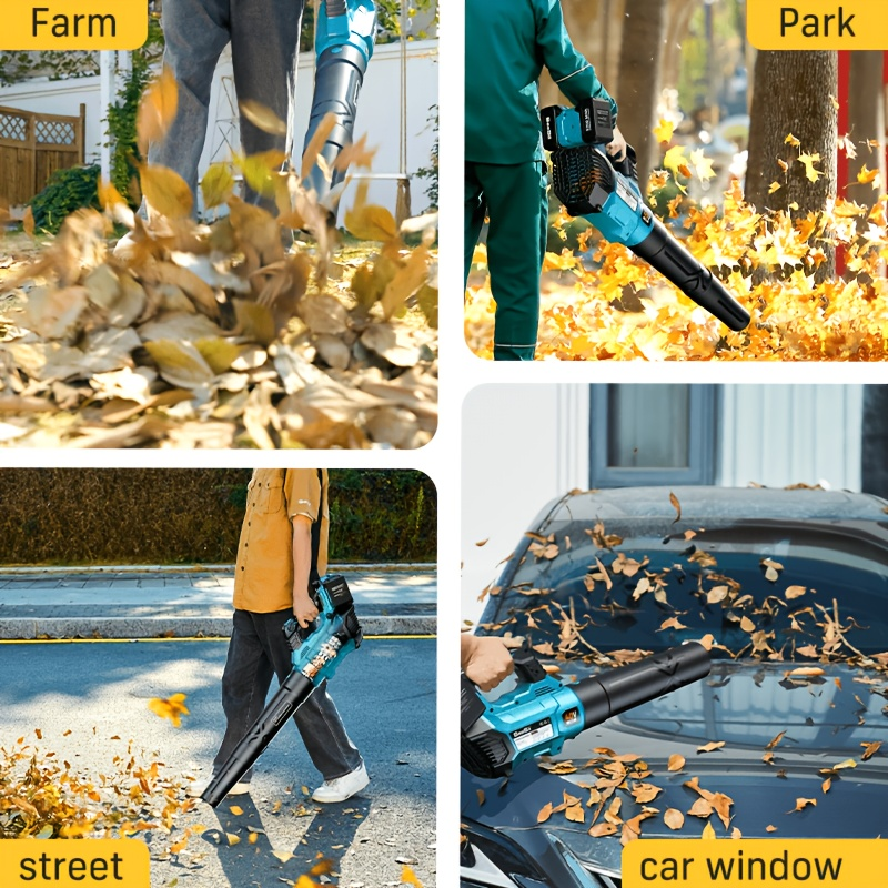 Cordless Leaf Blower 780CFM 40V Brushless, Seesii with 2x4000mAh Batteries & 2 Chargers, Turbo Button — image 7