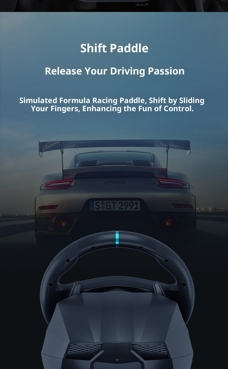 PXNV9 Racing Game Aiming Wheel Compatible With PC PS3 PS4 Xboxone