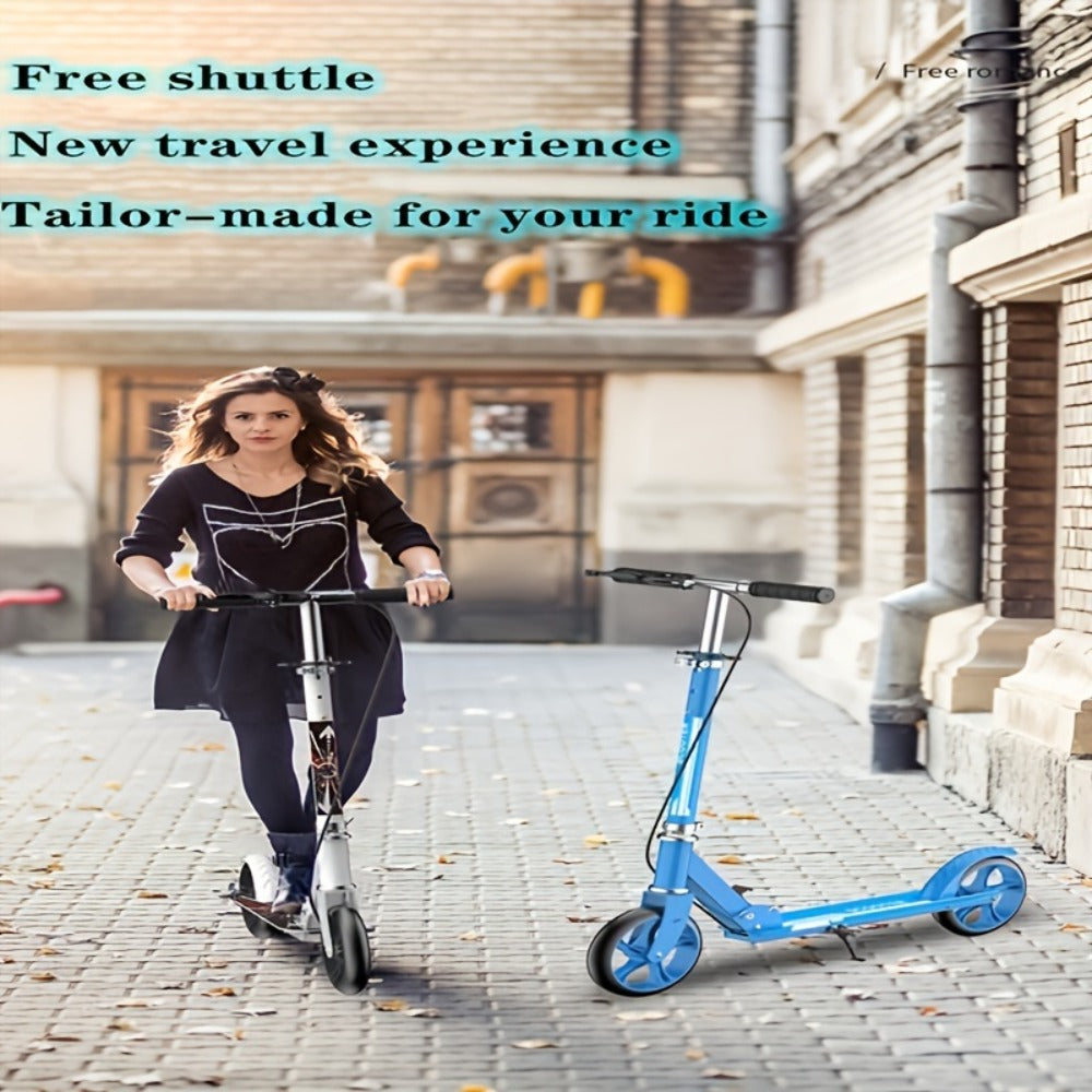 Foldable Commuter Scooter for Adults and Teens, 4-Gear Adjustable Height Double Brake 2-Wheel Kick Scooter — image 8