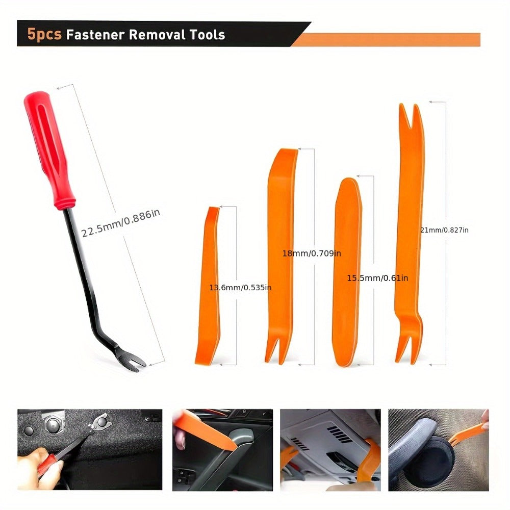 725-Piece Automotive Fastener Clip Kit – Body Push Pin Rivet Assortment for Bumper, Door Trim & Panel Removal Car Disassembly