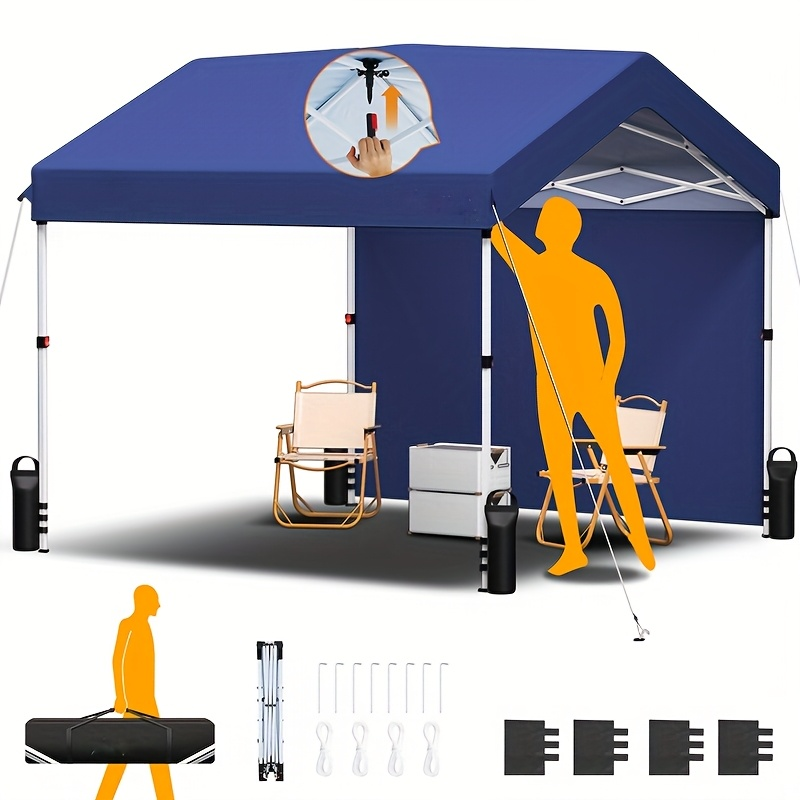 Center-Lock 10x10ft Pop-Up Canopy Tent with Three Height Settings and Optional Three-Sidewall Packages — image 21