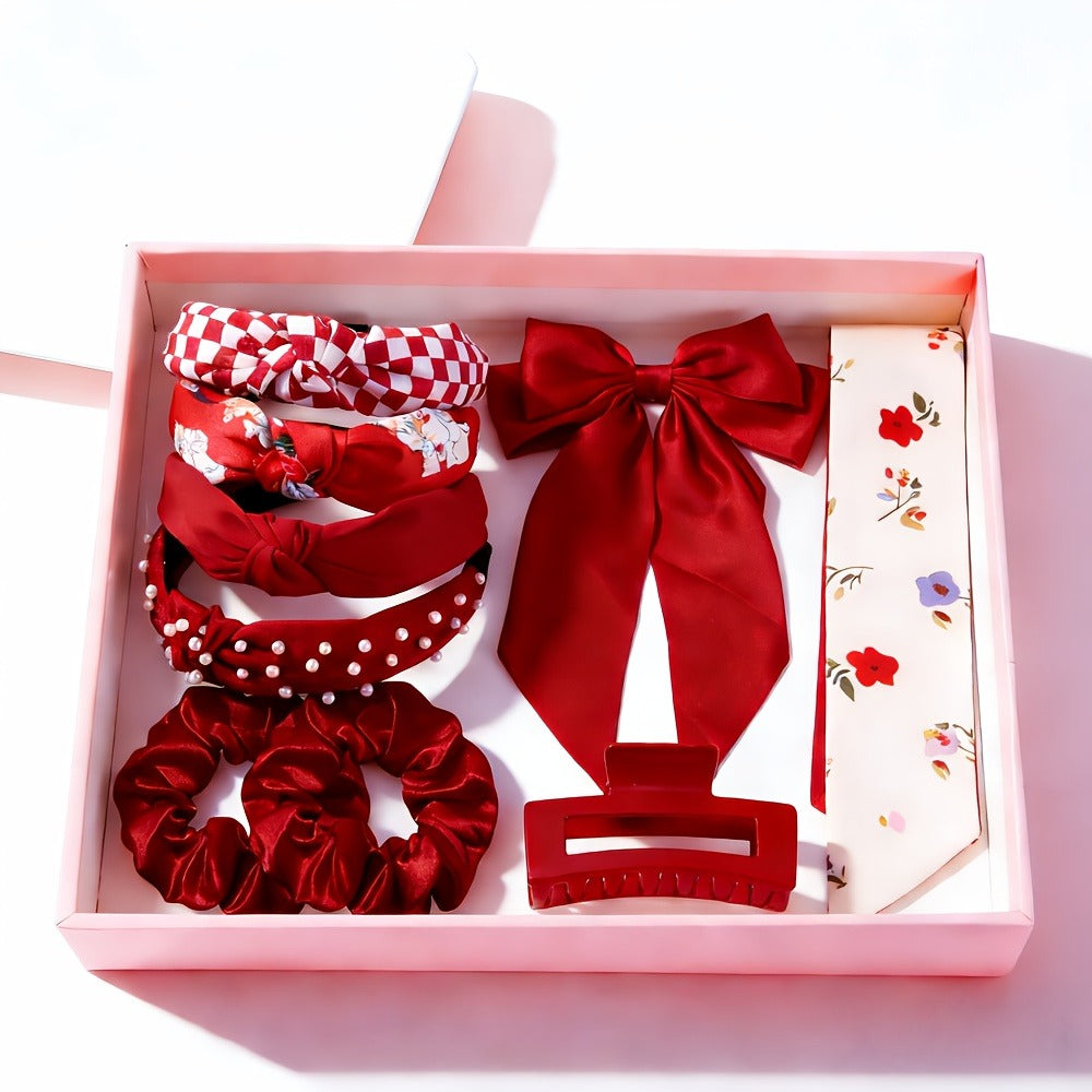 Hair Accessories Mixed Headband, Hair Clip, Hoop and Elastic Set in Fourteen Color Combinations — image 19