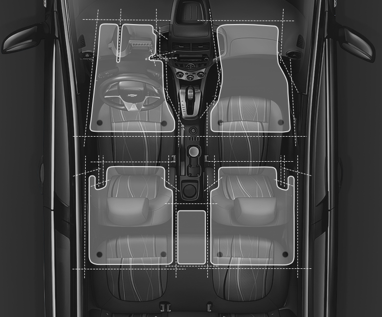 Car Floor Mats Carpet Multicolor Sedan Suv