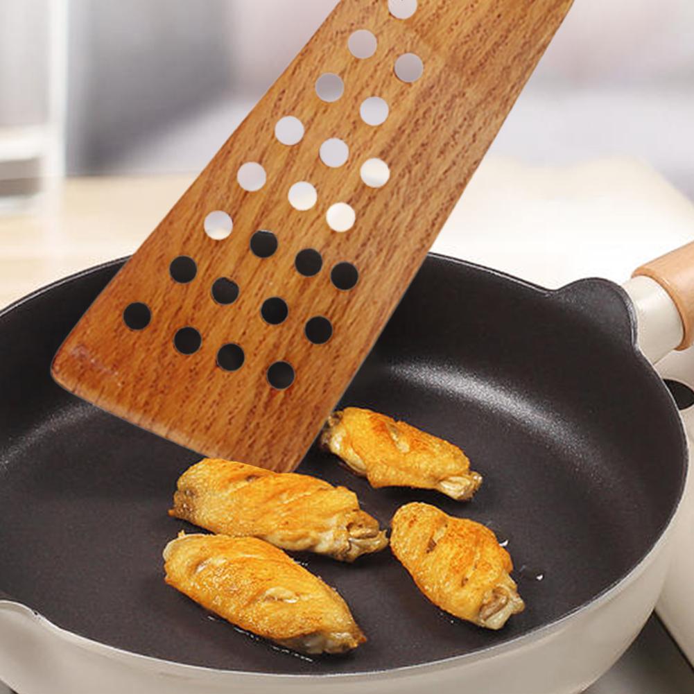 Special wooden spatula for non-stick pan