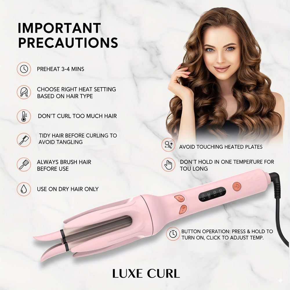 Automatic Rotating Curling Wand Hair Styling Tool with 150-210 C Settings and Three Color Options — image 3