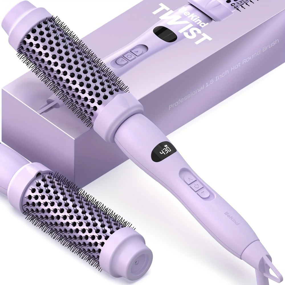 Heated Round Brush Hair Styling Tool with 1.5-Inch Barrel, Dual Voltage and Two Color Options — image 6