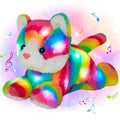 Plush Toy Rainbow Cat with LED Glow and Optional Music for Colorful Kawaii Room Display and Gifting — image 16