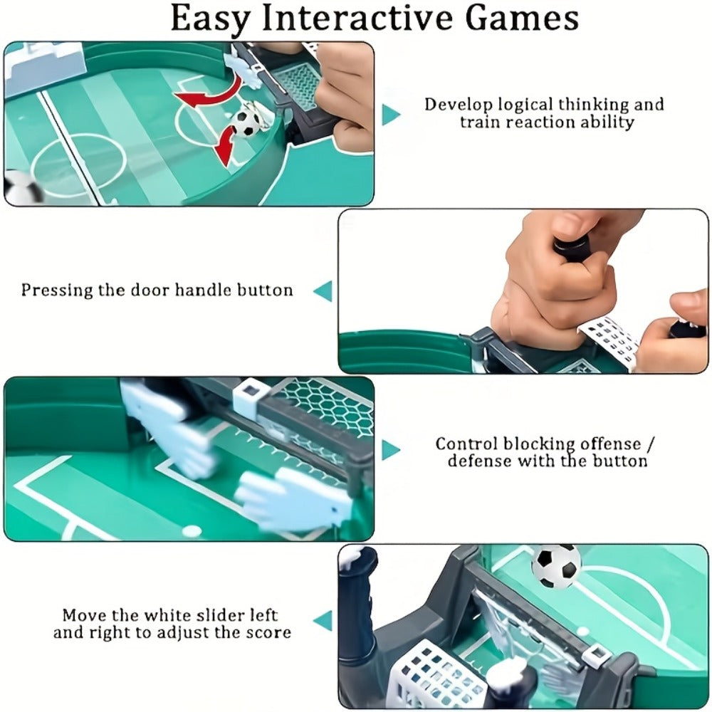 Tabletop Soccer Game for Kids, Portable 2 Player Football Board Game, Parent-Child Competitive Table Football Toy — image 17