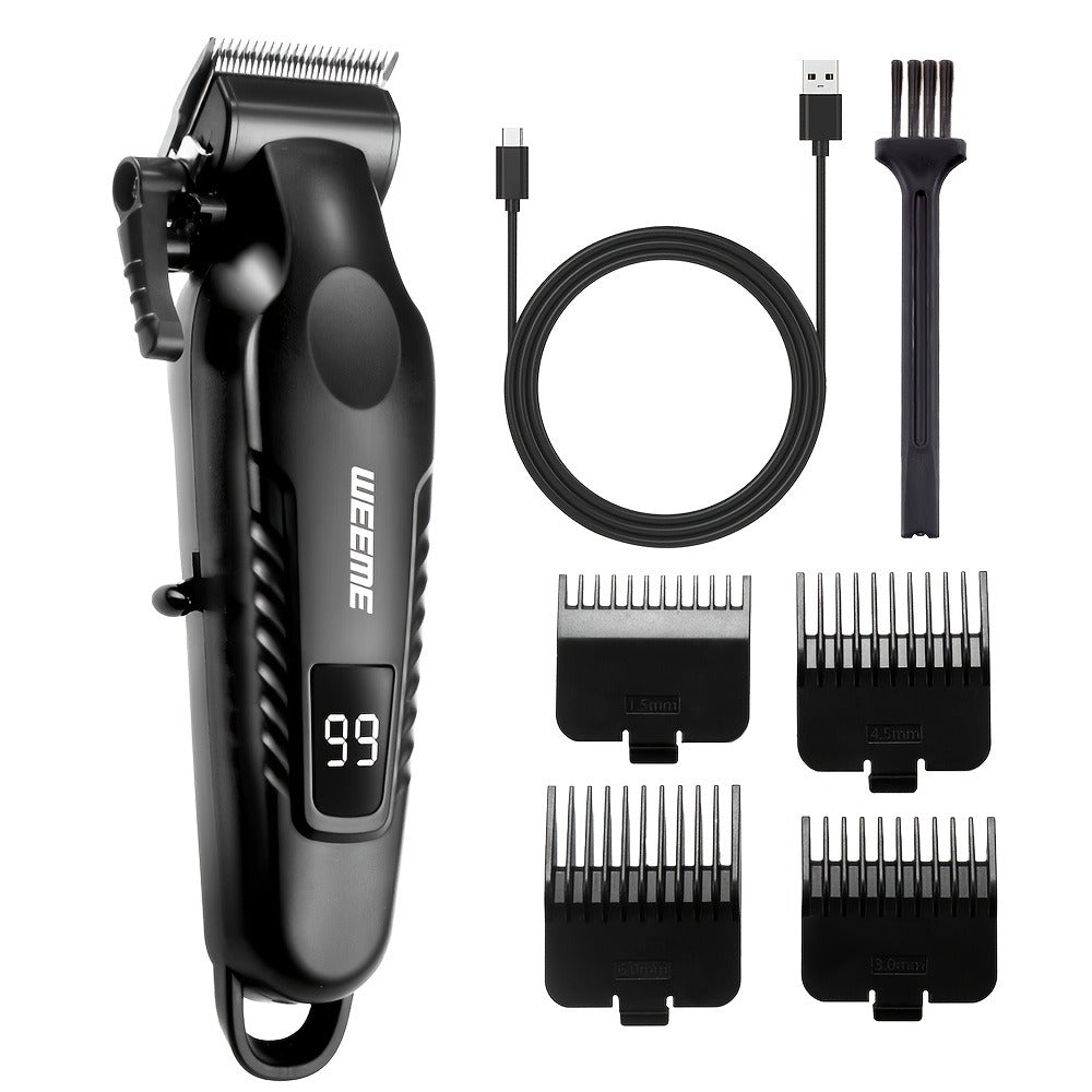 Men's Electric Grooming Kit 4-in-1 – Hair Clipper, Beard Trimmer, Electric Shaver & Nose Hair Trimmer Set, Gradient Design — 